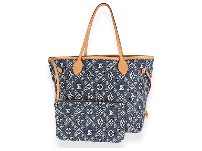 Louis Vuitton Jacquard Azul Desde 1854 Neverfull MM  ref.1395791