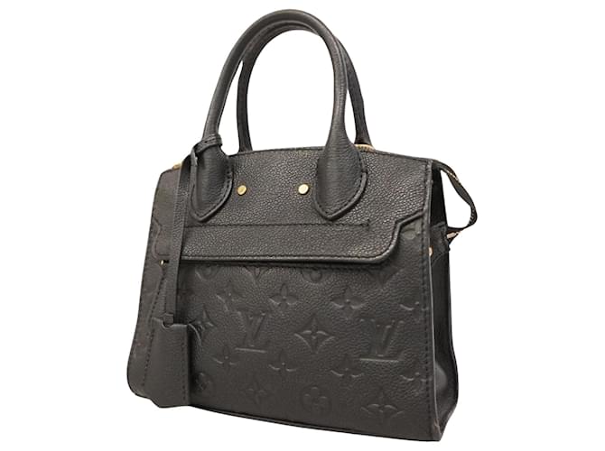 Louis Vuitton Mini Pont Neuf Preto Couro  ref.1395815