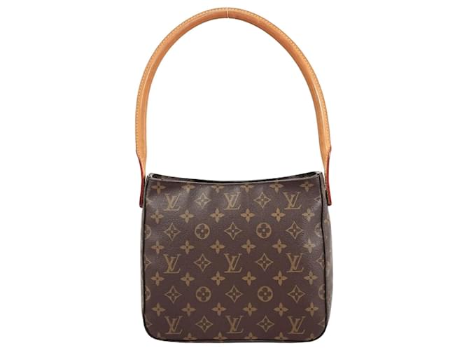 Louis Vuitton Looping MM Marrom Lona  ref.1395837