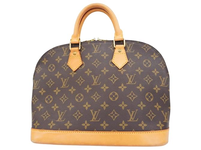 Louis Vuitton Alma Marrone Tela  ref.1395838