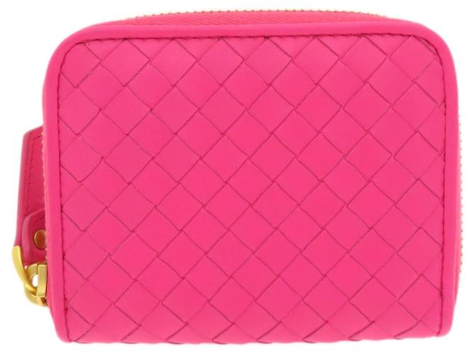 Bottega Veneta Intrecciato Pink Leder  ref.1395847