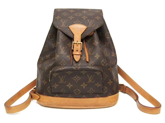 Louis Vuitton Montsouris Marrom Lona  ref.1395860