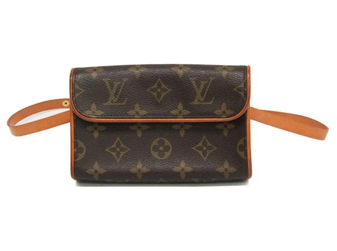 Louis Vuitton florentino Castaño Lienzo  ref.1395870