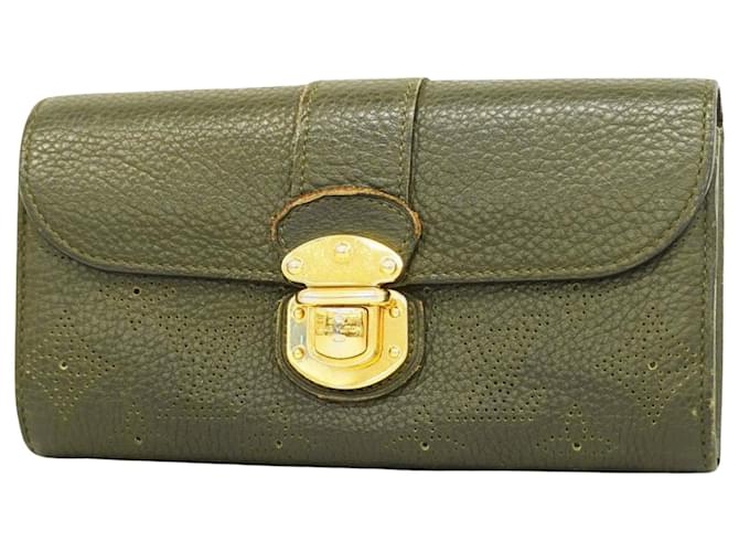 Louis Vuitton Iris Verde Couro  ref.1395950