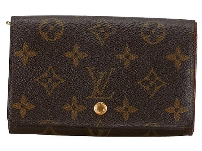 Cartera de lona con monograma de Louis Vuitton Cartera larga de lona M61730 en buen estado Lienzo  ref.1395992