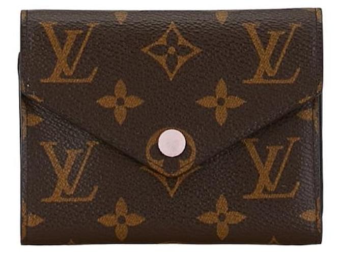 Carteira Louis Vuitton Victorine Canvas Short Wallet M62360 em bom estado Lona  ref.1395993