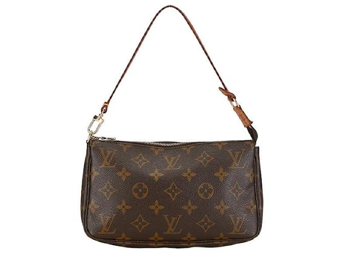 Louis Vuitton Pochette Accessoires Canvas Handbag M51980 in Good condition Cloth  ref.1395998