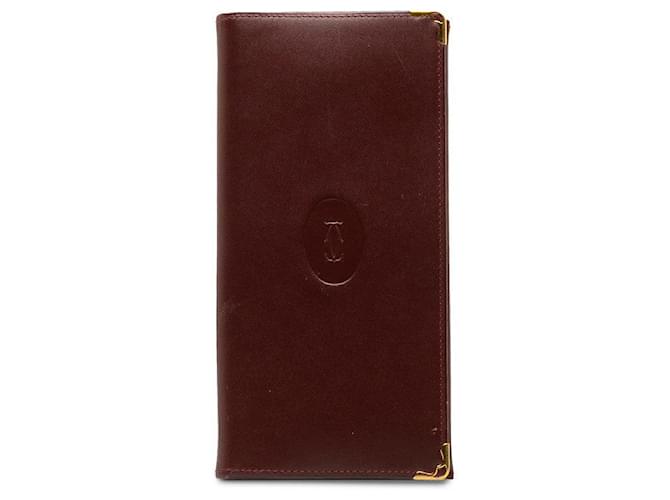 Cartier Must de Carrtier Bifold Wallet  Leather Short Wallet in Good condition  ref.1396088