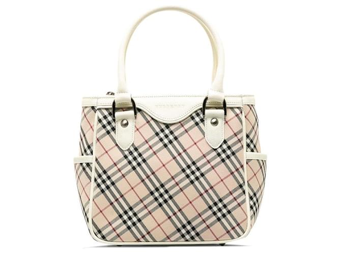 Burberry Nova Check Handbag Canvas Handbag in Excellent condition Cloth  ref.1396092