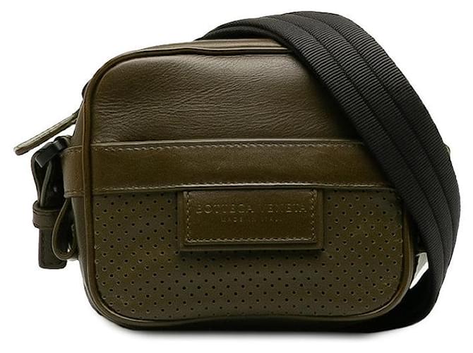 Bottega Veneta Perforated Leather Crossbody Bag Leather Vanity Bag in Excellent condition  ref.1396106