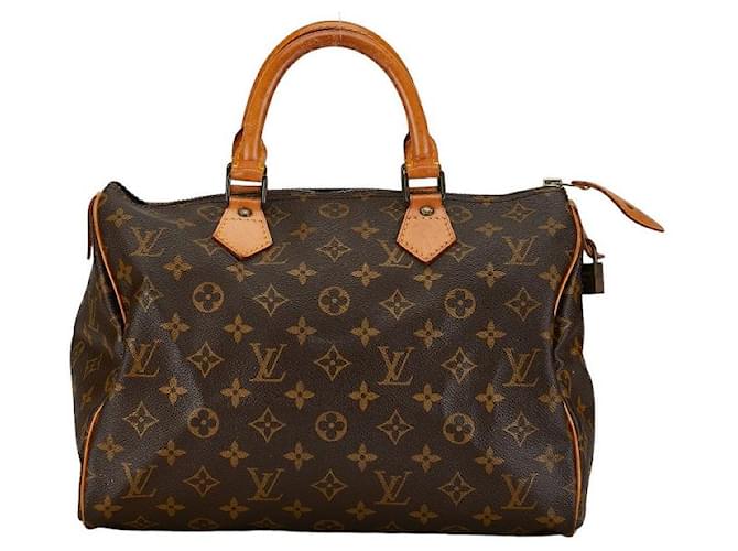 Louis Vuitton Speedy 30 Canvas Handbag M41526 in Fair condition Cloth  ref.1396116