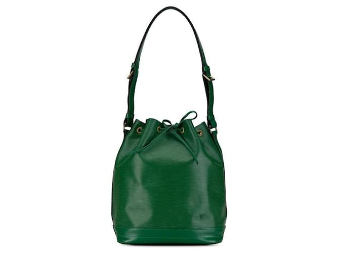 Bolso de hombro de cuero Louis Vuitton Noe M44004 en muy buen estado Verde  ref.1396122