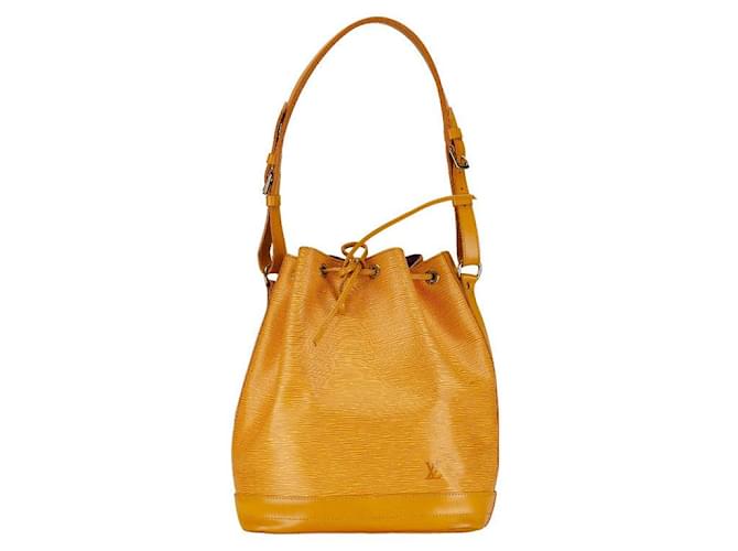 Bolsa de ombro Louis Vuitton Epi Petit Noe em couro M44109 em muito bom estado Amarelo  ref.1396125