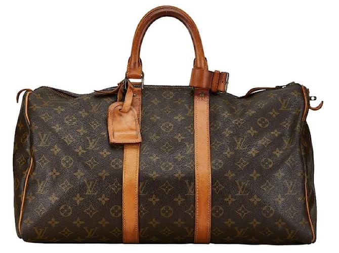 Louis Vuitton Keepall 45 Canvas Travel Bag M41428 in Fair condition Cloth  ref.1396133