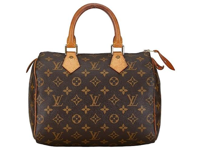 Louis Vuitton Speedy 25 Canvas Handtasche M41528 in gutem Zustand Leinwand  ref.1396136