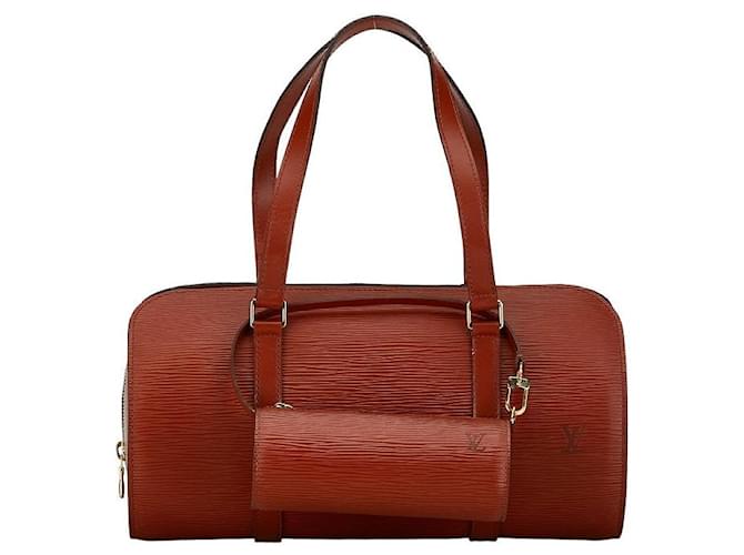 Louis Vuitton Soufflot Leather Handbag M52223 in Good condition  ref.1396144