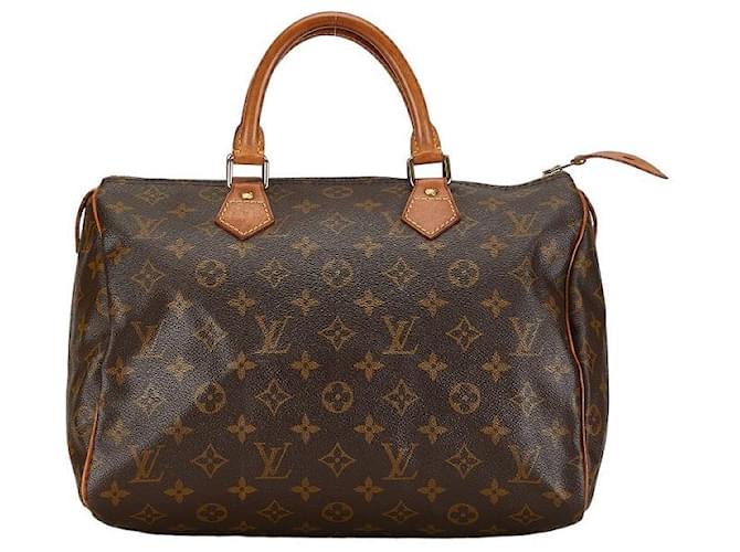 Louis Vuitton Speedy 30 Canvas Handtasche M41526 in gutem Zustand Leinwand  ref.1396176