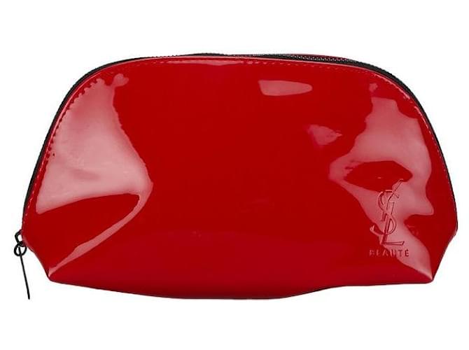 Yves Saint Laurent Patent Leather Cosmetic Pouch  Leather Vanity Bag in Good condition  ref.1396198