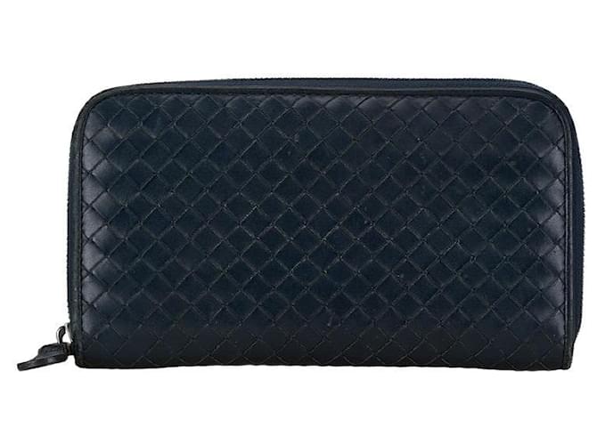 Bottega Veneta Cartera larga de piel Intrecciato Cartera larga de piel en buen estado Cuero  ref.1396199