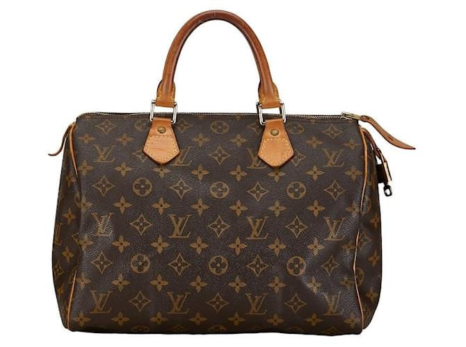 Louis Vuitton Speedy 30 Canvas Handtasche M41526 in gutem Zustand Leinwand  ref.1396204