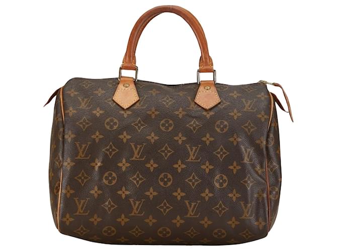 Louis Vuitton Speedy 30 Brown Cloth  ref.1396256