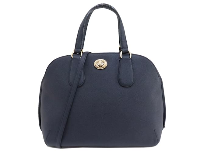 Coach Entraîneur Cuir Bleu Marine  ref.1396257