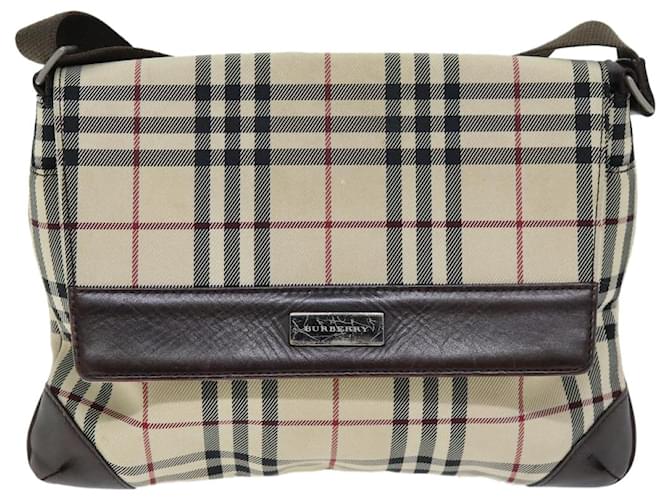 Cheque de la casa Burberry Beige Lienzo  ref.1396262