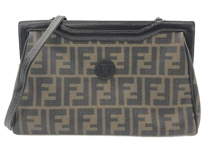 Fendi Zucca Toile Marron  ref.1396278