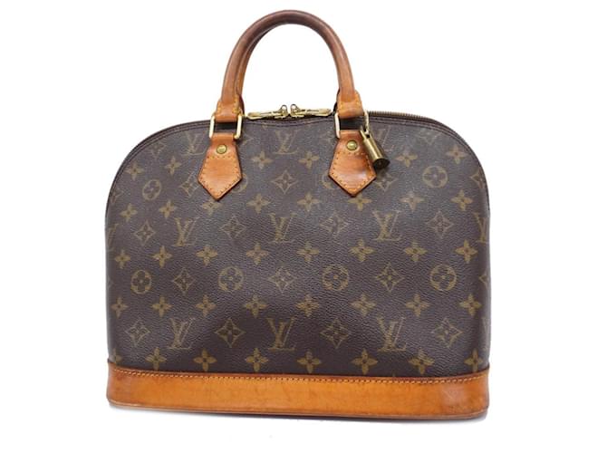 Louis Vuitton Alma Cuir Marron  ref.1396294