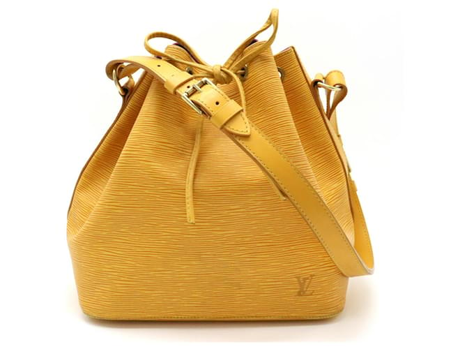 Noe Louis Vuitton Petit Noé Yellow Leather  ref.1396306