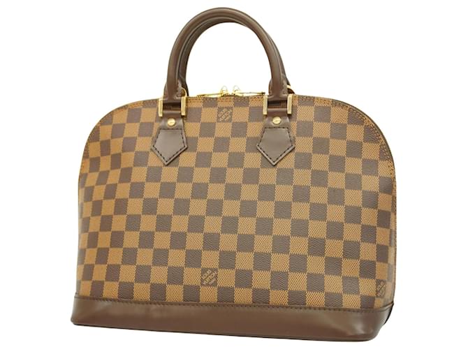 Louis Vuitton Alma Castaño Lienzo  ref.1396358