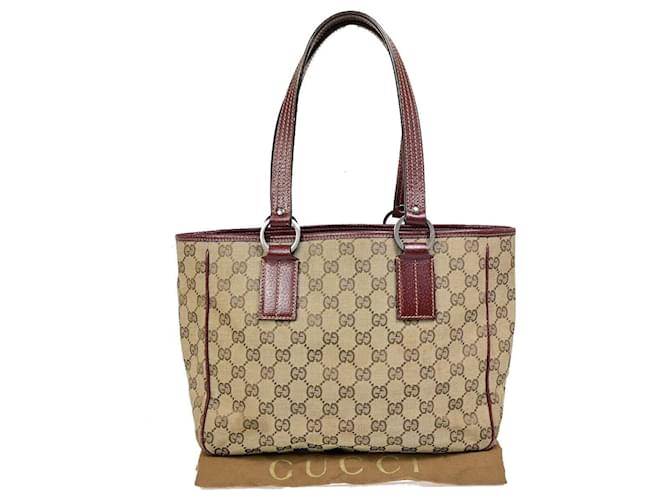 Gucci GG Canvas Castaño Lienzo  ref.1396364