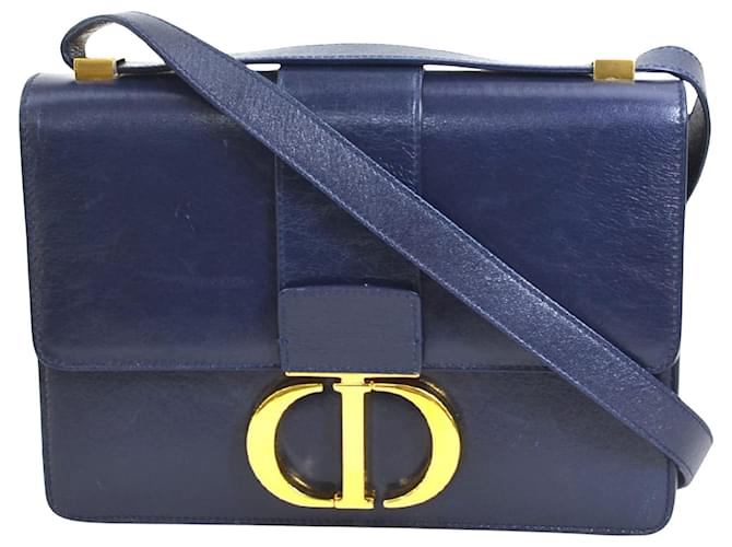 Dior 30 Montaigne Azul marino Cuero  ref.1396386