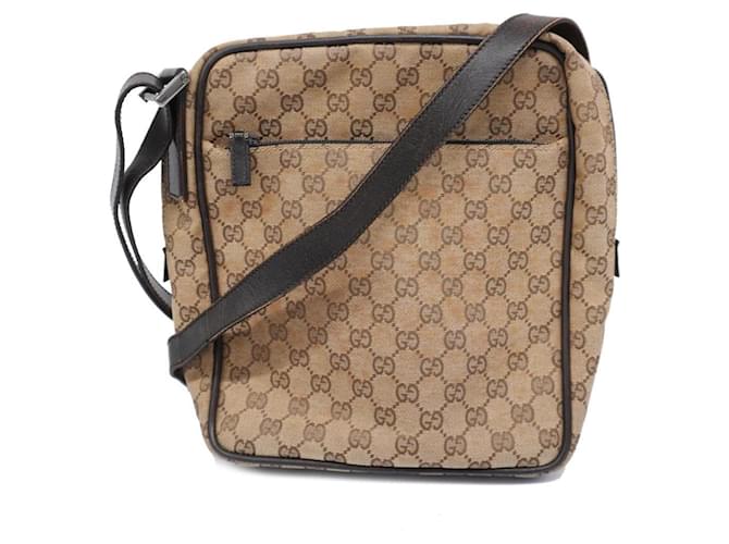 Gucci Guccissima Castaño Lienzo  ref.1396387