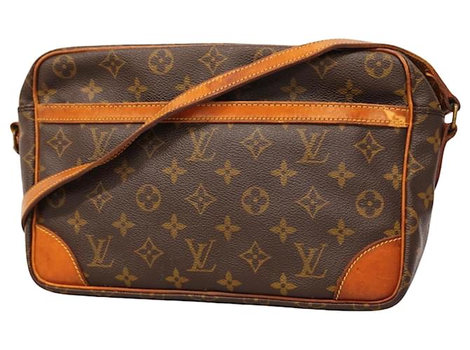 Louis Vuitton Trocadéro Castaño Lienzo  ref.1396409