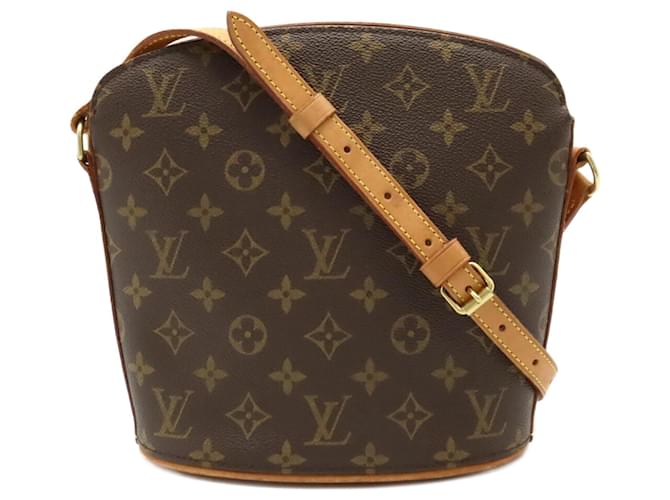 Louis Vuitton Drouot Castaño Lienzo  ref.1396410