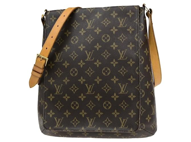 Louis Vuitton Musette Marrom Lona  ref.1396415