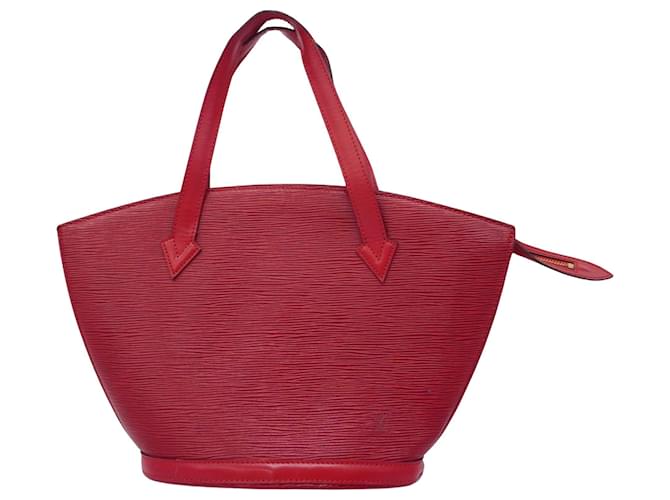 Louis Vuitton Saint Jacques Red Leather  ref.1396426