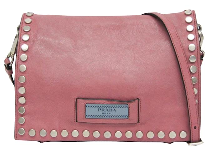 Prada Etiquette Pink Leather  ref.1396437