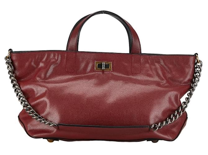 Timeless Chanel Shoulder bag Red Leather  ref.1396465