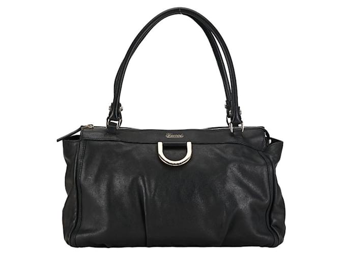 Abadia Gucci Preto Couro  ref.1396476