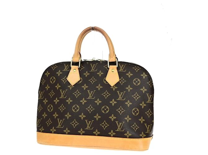 Louis Vuitton Alma Castaño Lienzo  ref.1396487