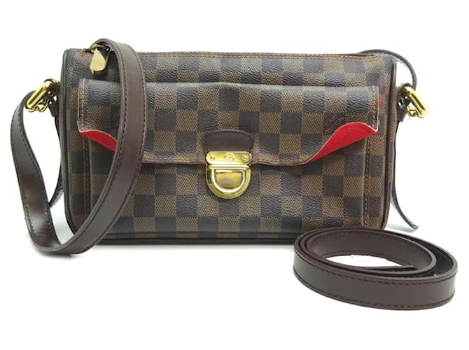 Louis Vuitton Ravello GM Braun Leinwand  ref.1396489