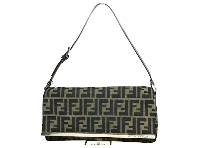 Fendi Zucca Marrone Tela  ref.1396495