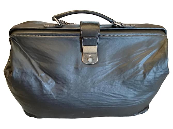 Jean Paul Gaultier Travel Bag Black Leather  ref.1396517
