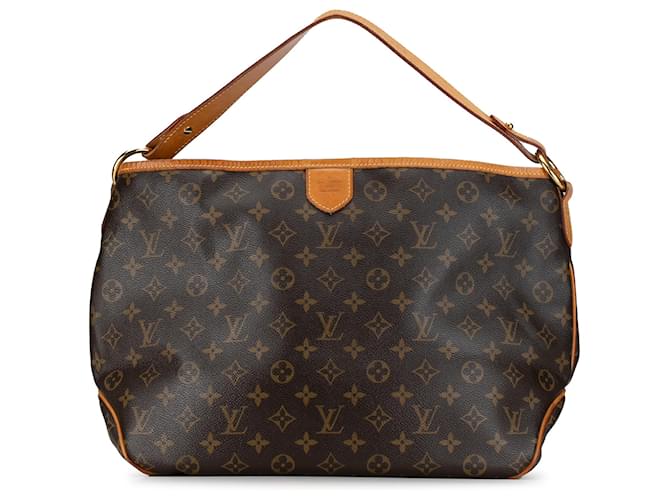 Louis Vuitton Brown Monogram Delightful PM Cuir Toile Marron  ref.1396558