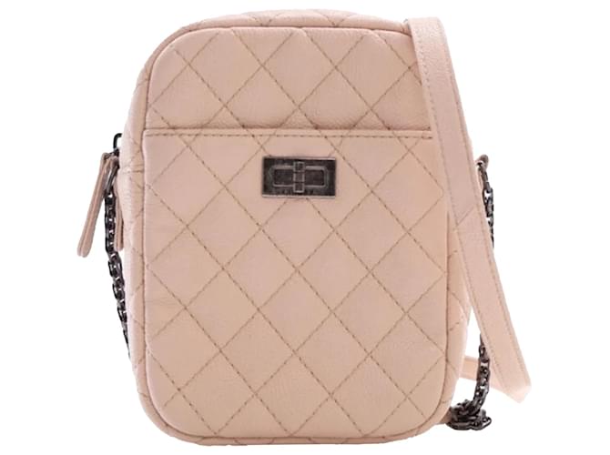Chanel Pink Calfskin 16P Reissue Camera Bag Leather Pony-style calfskin  ref.1396568