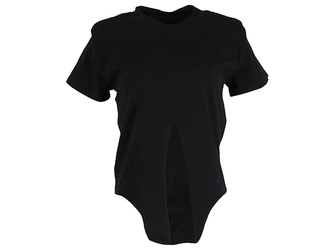 T-shirt Isabel Marant con allacciatura frontale in cotone nero  ref.1396621