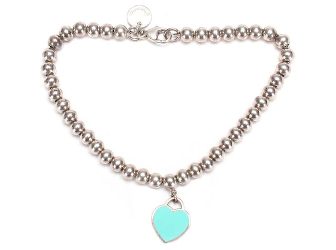 Pulseira Tiffany & Co Heart Tag Bead Pulseira de metal em excelente estado  ref.1396648