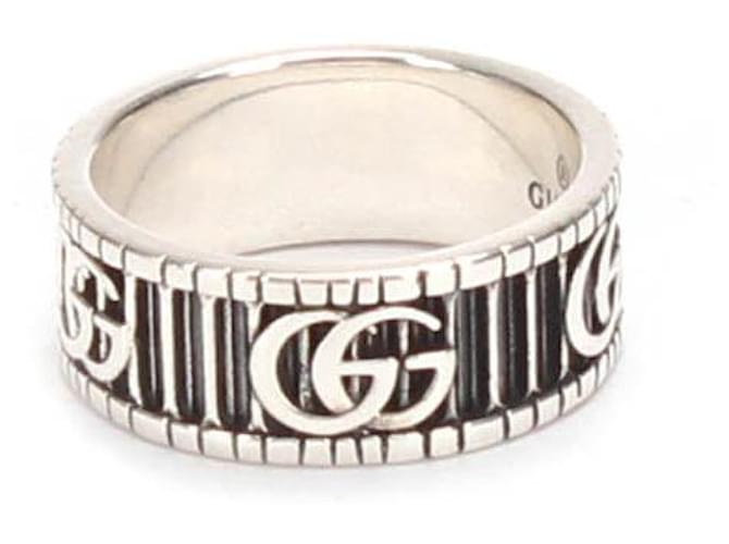 Gucci Anel G forrado em prata esterlina Anel de metal 551899 Em uma boa condição  ref.1396658